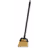 Bristles Indoor Broom Large (LG) 48IN Natural Black Metal Plastic Vinyl Coated Threaded Angled 1/Each